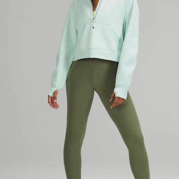 NWT Lululemon Scuba Oversized Half-Zip 1/2 Zip Hoodie Sweatshirt - Delicate Mint - Picture 4 of 7